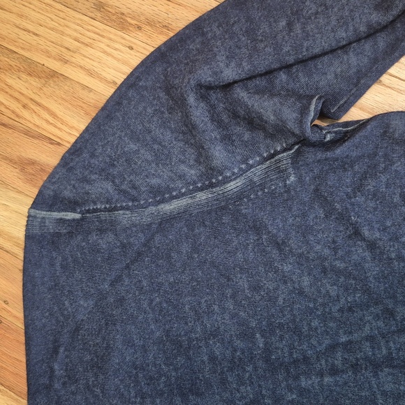 NWOT John Varvatos Artisan Pete Crew Silk Cashmere Blend Sweater Sz L Navy Blue - Picture 9 of 12